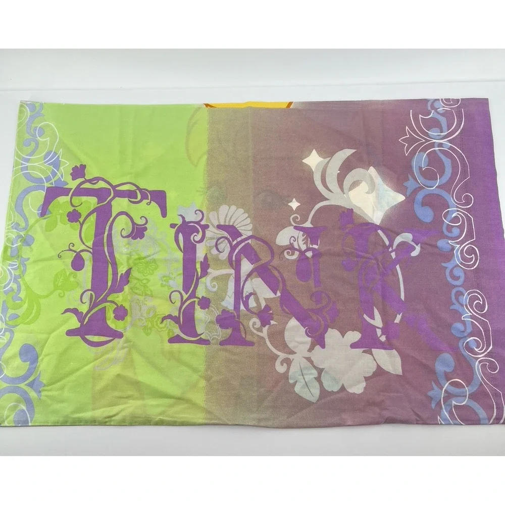 Disney Fairies Tinkerbell Vintage Pillow Case Standard TINK Double Sided
